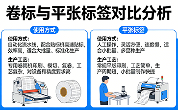 防偽標(biāo)簽卷標(biāo)與平張的區(qū)別及使用場景